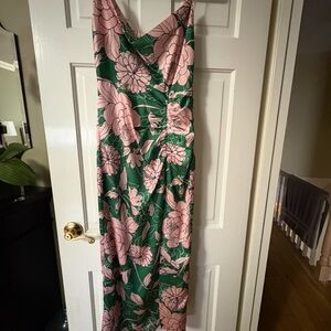Milly Pink and Green Floral Dress